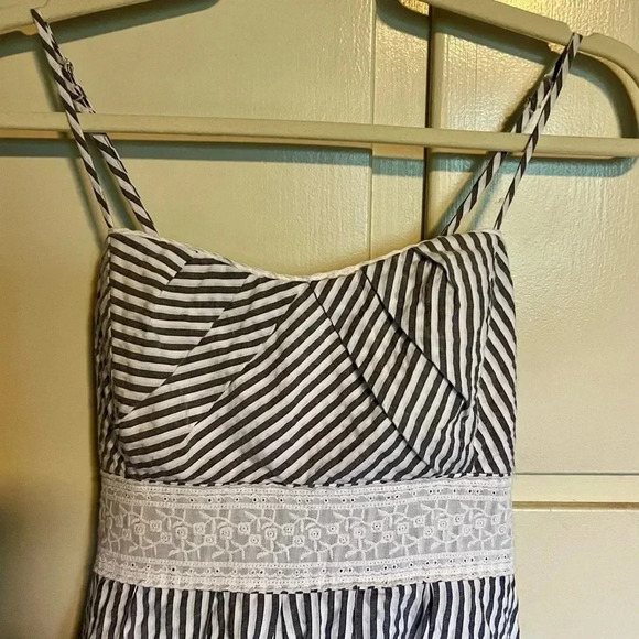 Speechless Striped Cotton Spaghetti Strap Dress Bubble Hem Size‎ 7 Juniors - Picture 2 of 11